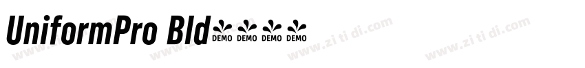 UniformPro Bld字体转换